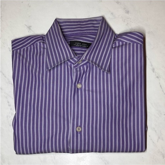 EUC Zara Striped Dress Shirt - Picture 2 of 7